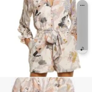 Floral Print Women's Romper